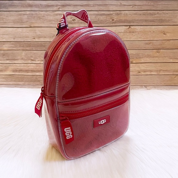 UGG Dannie II Mini Backpack Clear In Samba Red - Picture 2 of 9
